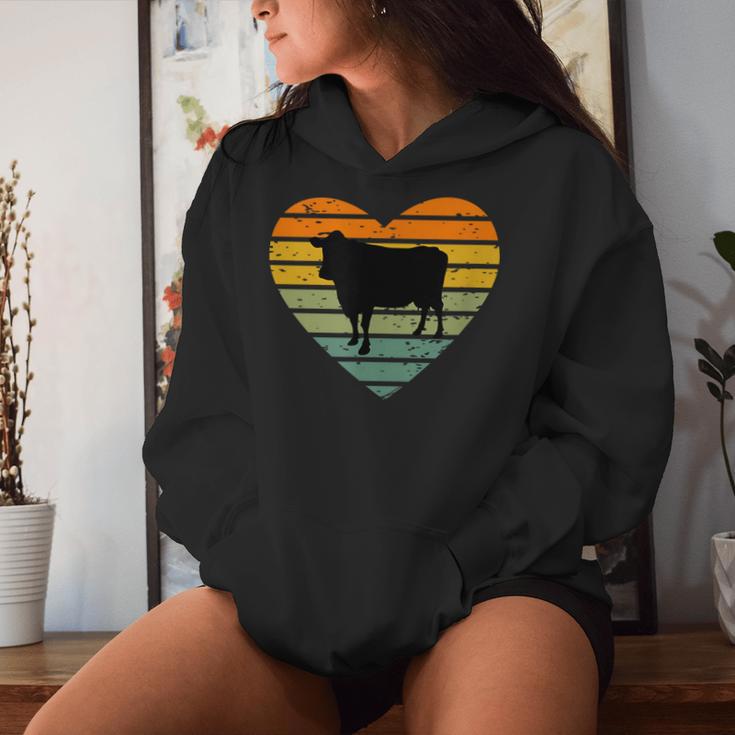 Ich Liebe Kühe Kühe Bauernhof Bauer Landwirt Milchkuh Beef Cow Fan Kapuzenpullover für Damen Geschenke für Sie