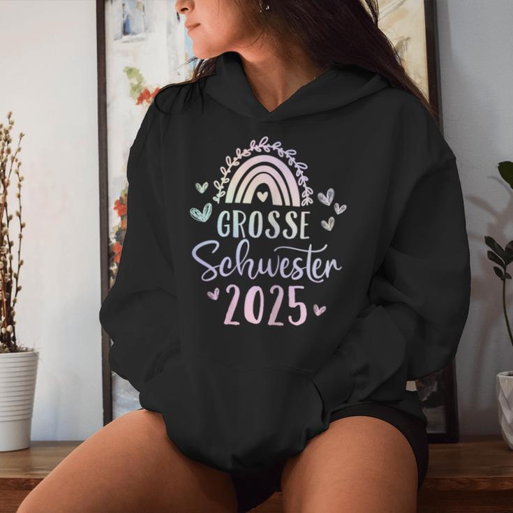 Ich Werde Große Schwester 2025 Rainbow Unicorn Girls' Kapuzenpullover für Damen Geschenke für Sie