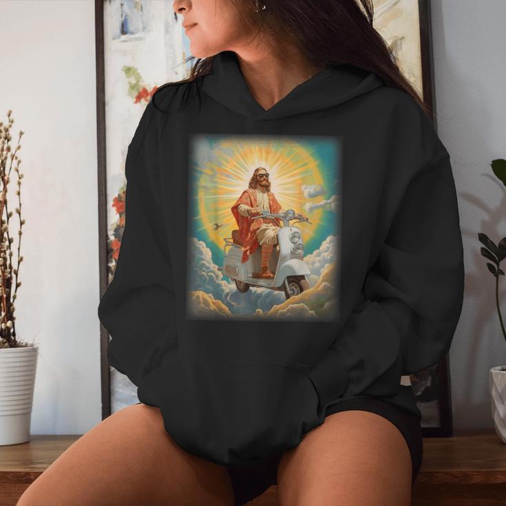 Jesusespa Driver Heaven Christian Hippie Biker Kapuzenpullover für Damen Geschenke für Sie