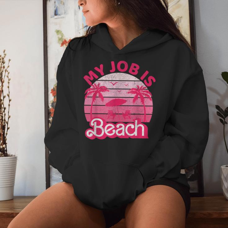 My Job Is Beach Retrointage Beach Jobs Women Kapuzenpullover für Damen Geschenke für Sie