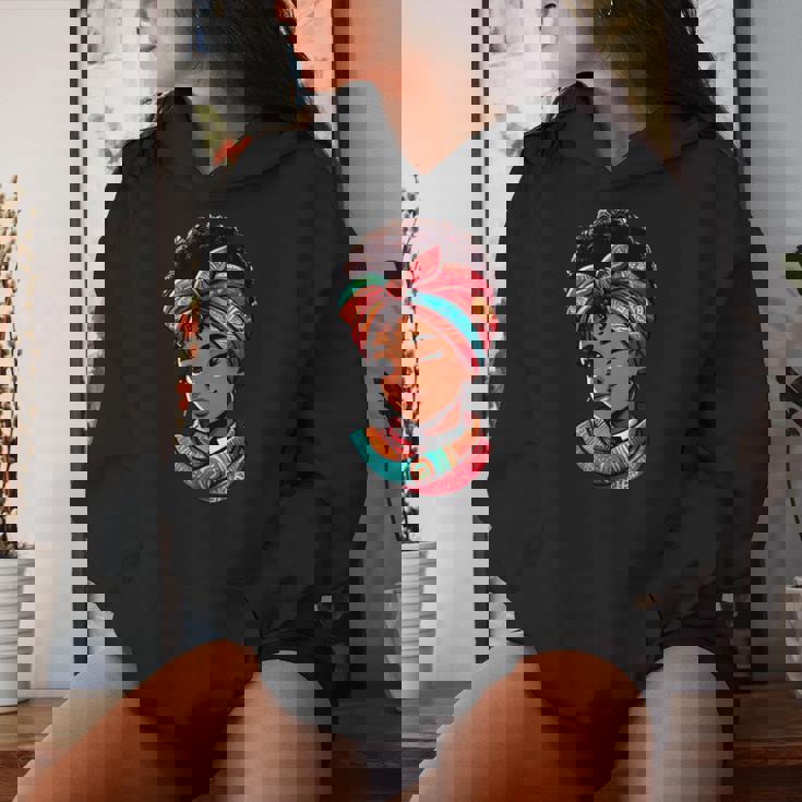 Jolie Fille Africaine Style Afro Sweat à capuche femme Cadeaux pour elle