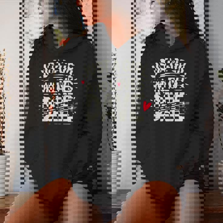 Just A Girl Who Loves Dave Cute Dave Felpa con cappuccio da donna Regalos para ella
