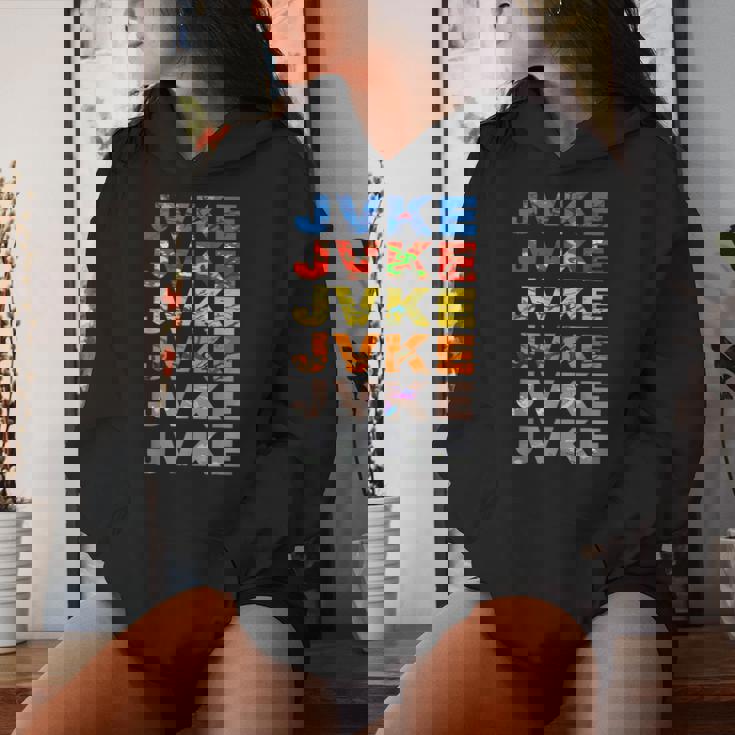 Jvke Colorful With Butterfly And Snake Vintage Retro Women Hoodie Gifts for Her
