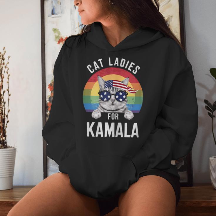 Kamala Harris Cat Lady Supporter Kapuzenpullover für Damen Geschenke für Sie