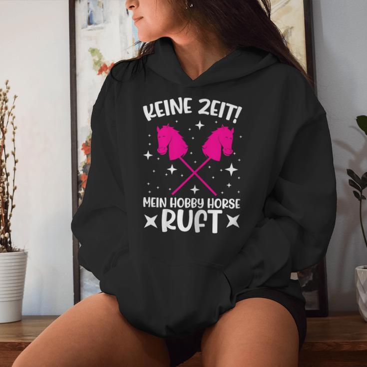 Keine Zeit Mein Hobby Horse Ruf Kapuzenpullover für Damen Geschenke für Sie