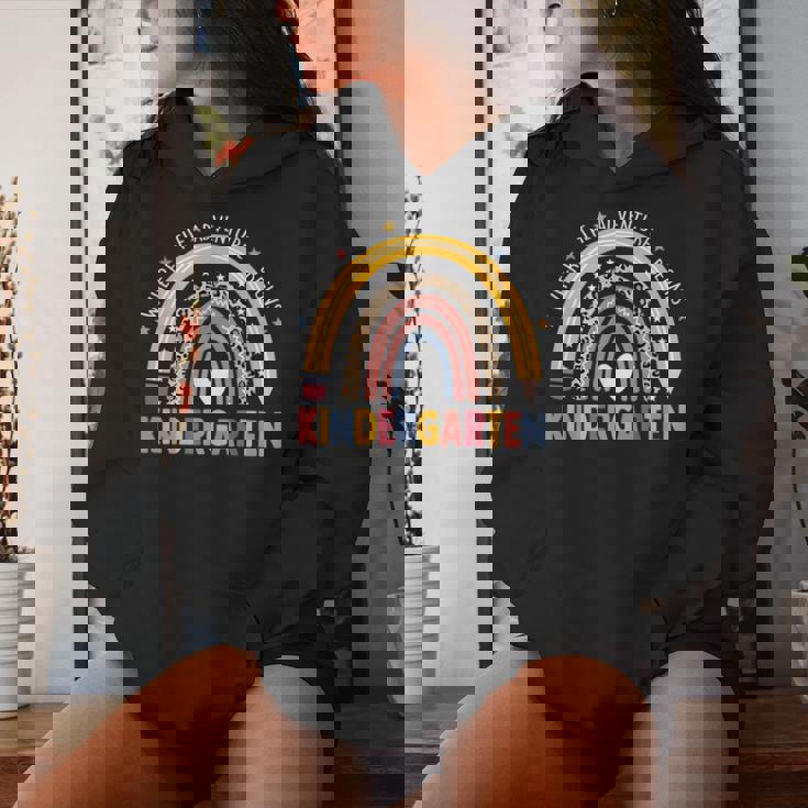 Kindergarten Where The Adventure Begins Leopard Rainbow Women Hoodie Gifts for Her