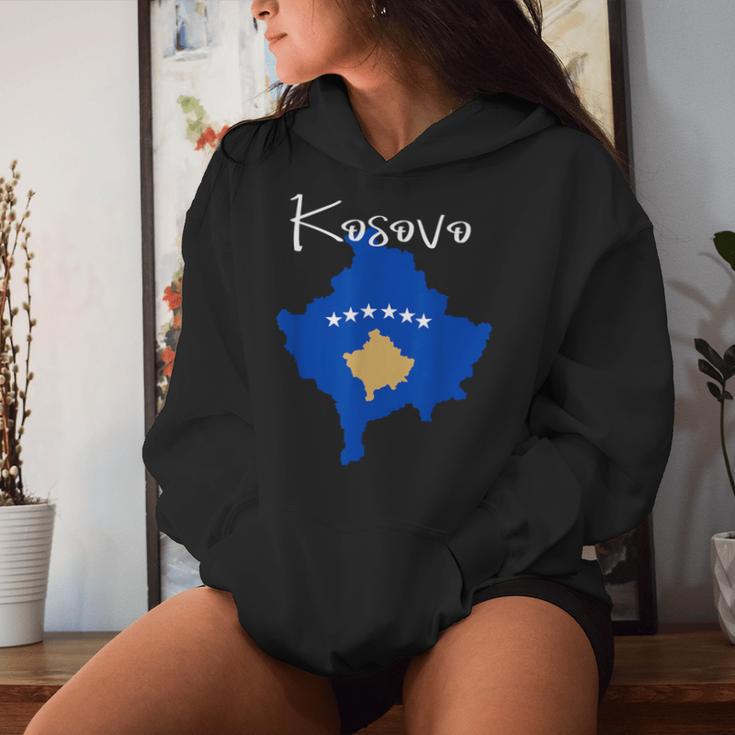 Kosovo Flag Kosovo Map For And Women Kapuzenpullover für Damen Geschenke für Sie