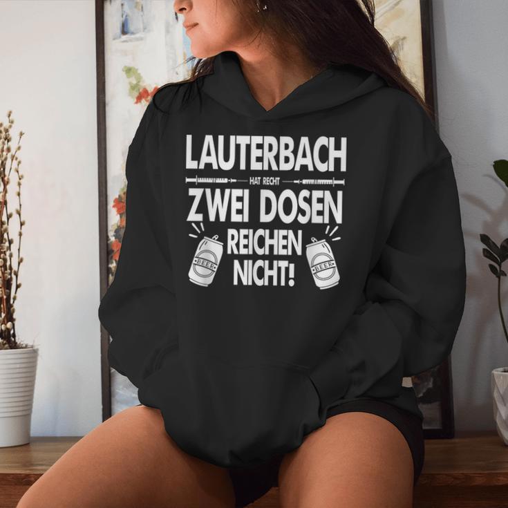 Lauterbach Hat Recht 2 Dosen Reich Nicht Two Doses Beer S Kapuzenpullover für Damen Geschenke für Sie