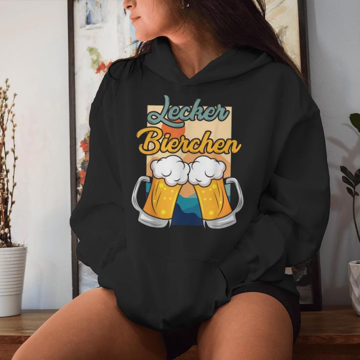 Lecker Bierchen Sauf Beer Drinker Kapuzenpullover für Damen Geschenke für Sie