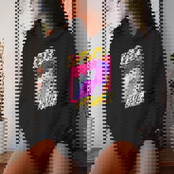 Lgbtq Gay Pride Rainbow Csd Trans Pan Lesbiche Bi Amore Felpa con cappuccio da donna Regalos para ella