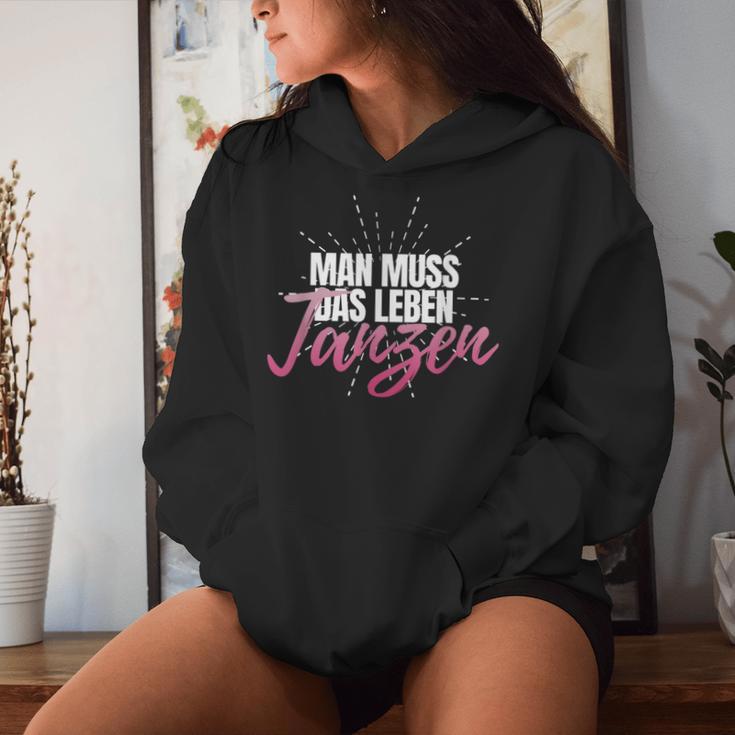 Man Muss Das Leben Tanzanz Women's Celebration Party Disco S Kapuzenpullover für Damen Geschenke für Sie