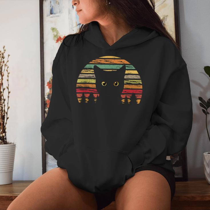 Sweat à Capuche Vintage Chat – Motif Rétro Homme/femme, Coupe Classique, 100% Coton 241 G - 12