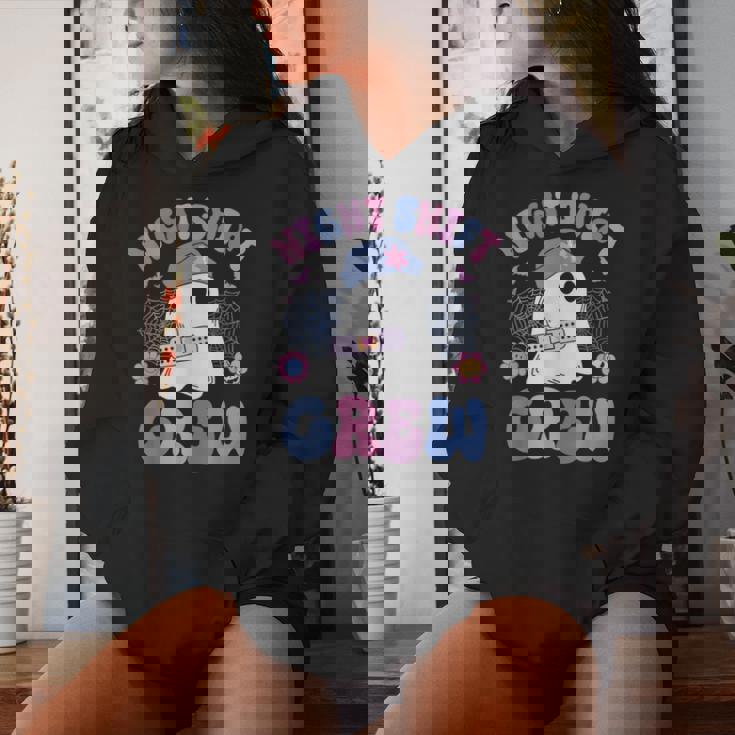 Night Shift Crew Night Shift Nurse Halloween Women Hoodie Gifts for Her