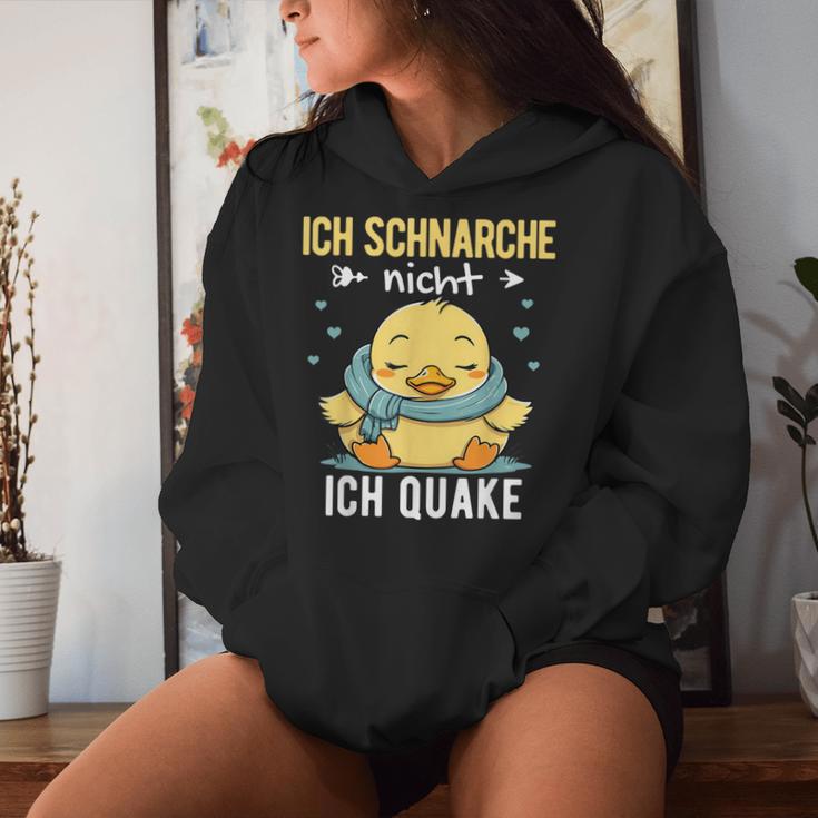 Nightdress Ich Schnarche Nicht Ich Quake Sleep Duck Kapuzenpullover für Damen Geschenke für Sie