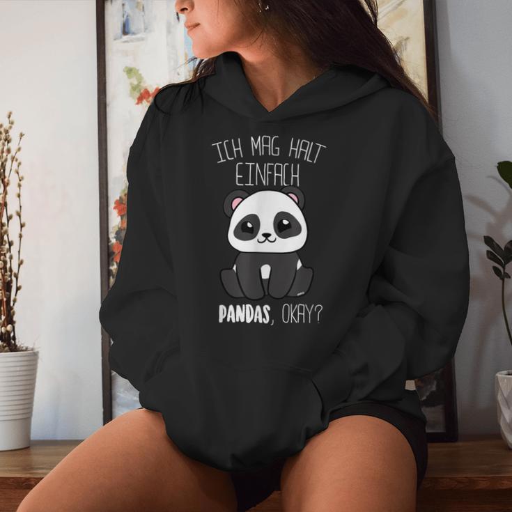 Panda Ich Mag Halt Pandas Okay Panda Bear Kapuzenpullover für Damen Geschenke für Sie