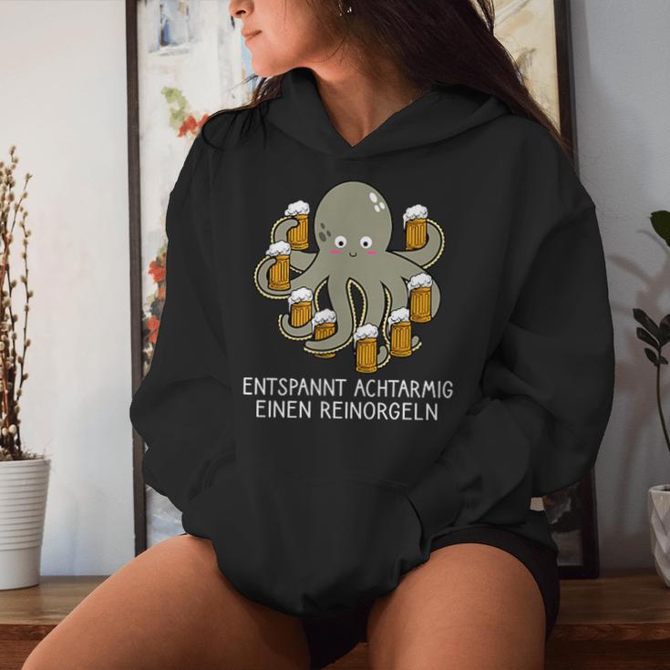 Party Relaxt 8-Armig Ein Reinorgeln Beer Saufen Kapuzenpullover für Damen Geschenke für Sie