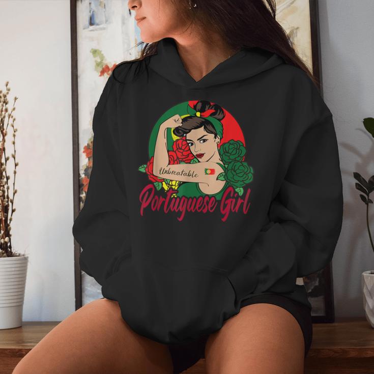 Portuguese Flag For Portuguese Girls Kapuzenpullover für Damen Geschenke für Sie