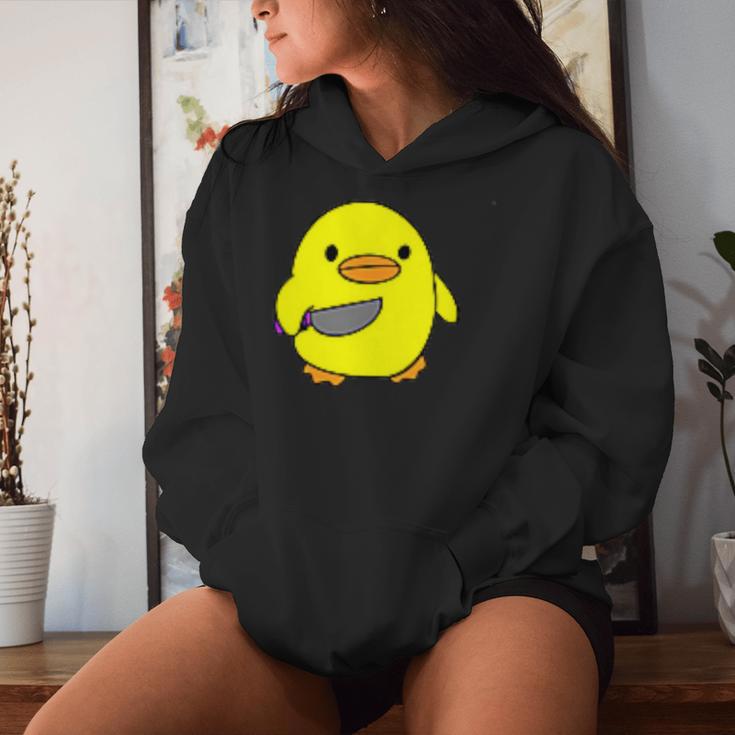 Psycho Duck Killer Duck Crazy Duck Kapuzenpullover für Damen Geschenke für Sie