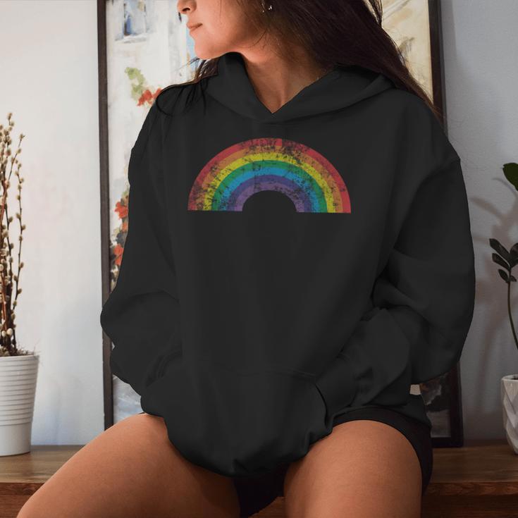 Rainbow Intage Retro 80S Style Girls S Kapuzenpullover für Damen Geschenke für Sie