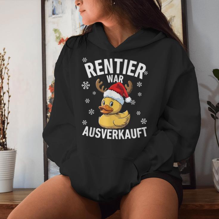 Reindeer Was Ausverkauft Duck Christmas Slogan Kapuzenpullover für Damen Geschenke für Sie