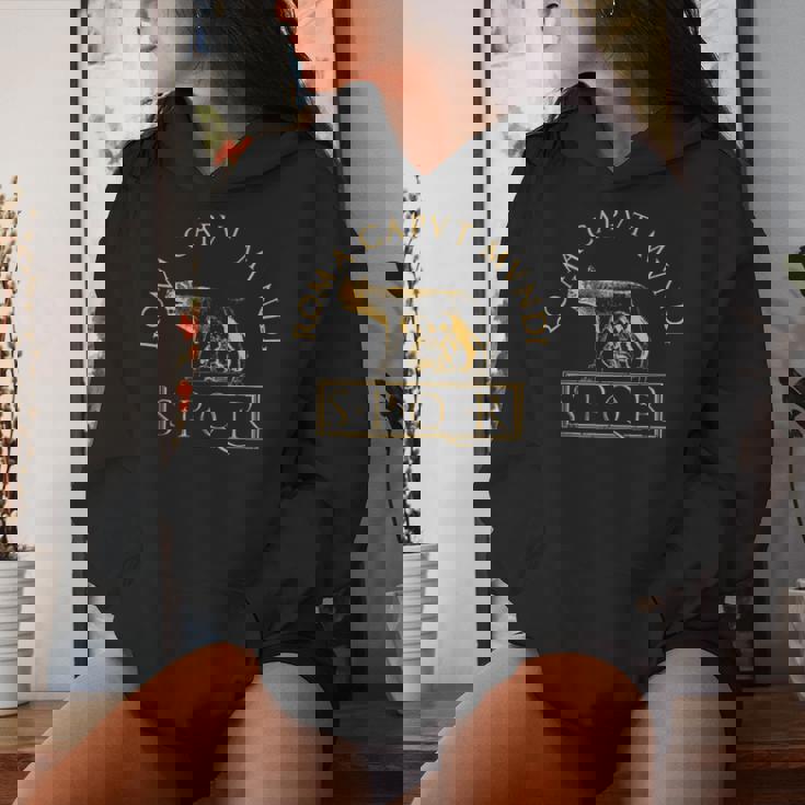 República Romana De La Antigua Roma Spqr Sudadera con capucha para mujer Regalos para ella