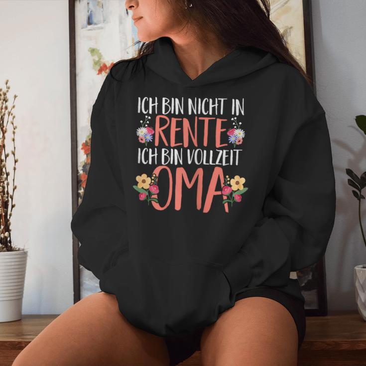 Retirement Rente Ich Binollzeit Oma Kapuzenpullover für Damen Geschenke für Sie