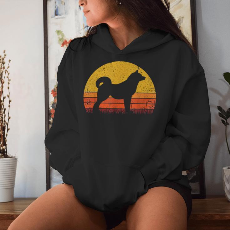 Retro Akita Inu Dog Mom Dog Dad intage Akita Inu Kapuzenpullover für Damen Geschenke für Sie