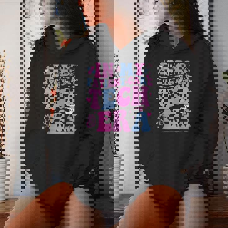 Retro Groovy In My Patient Care Technician Era Pct Nurse Cna Women Hoodie Gifts for Her