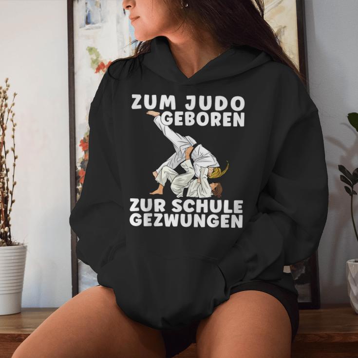 Saying For Judo Geboren Zum School Geschzwungen Girls' Judo Kapuzenpullover für Damen Geschenke für Sie