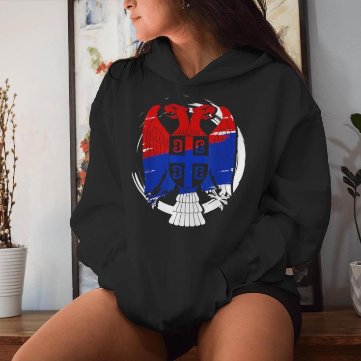 Serbia Balkan Belgrade Zagreb Srbija Kapuzenpullover für Damen Geschenke für Sie