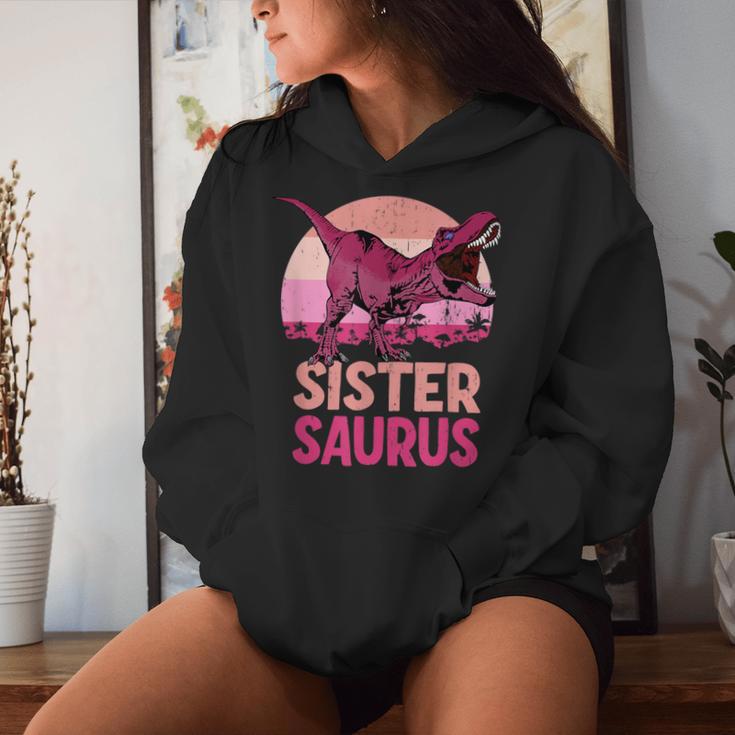 Sister Saurus Sister Saurus Dinosaur Family Kapuzenpullover für Damen Geschenke für Sie