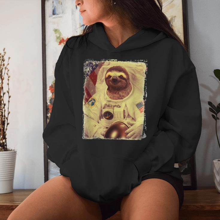 Sloth Astronaut & Women Kapuzenpullover für Damen Geschenke für Sie