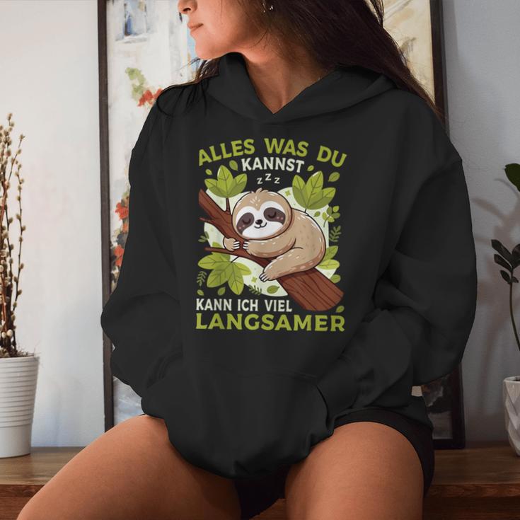 Sloth Sleep Alles Was Du Kannst Sloth Kapuzenpullover für Damen Geschenke für Sie