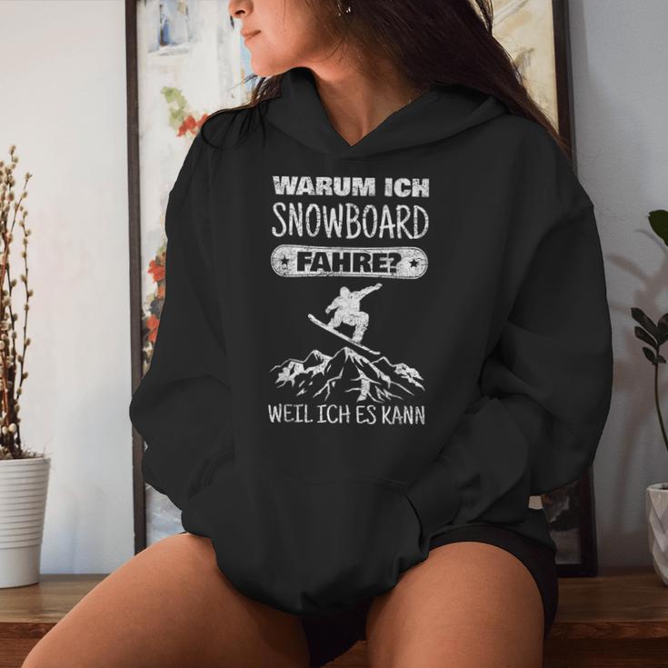 Snowboard Slogan Snowboarder Women's Kapuzenpullover für Damen Geschenke für Sie