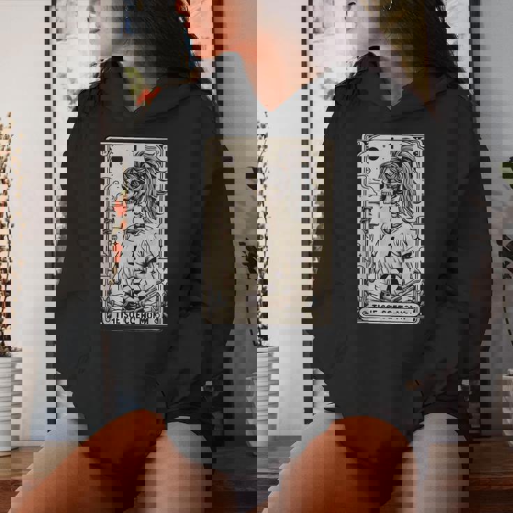 Soccer Mom Tarot Card Vintage Halloween Soccer Mama Women Hoodie Gifts for Her