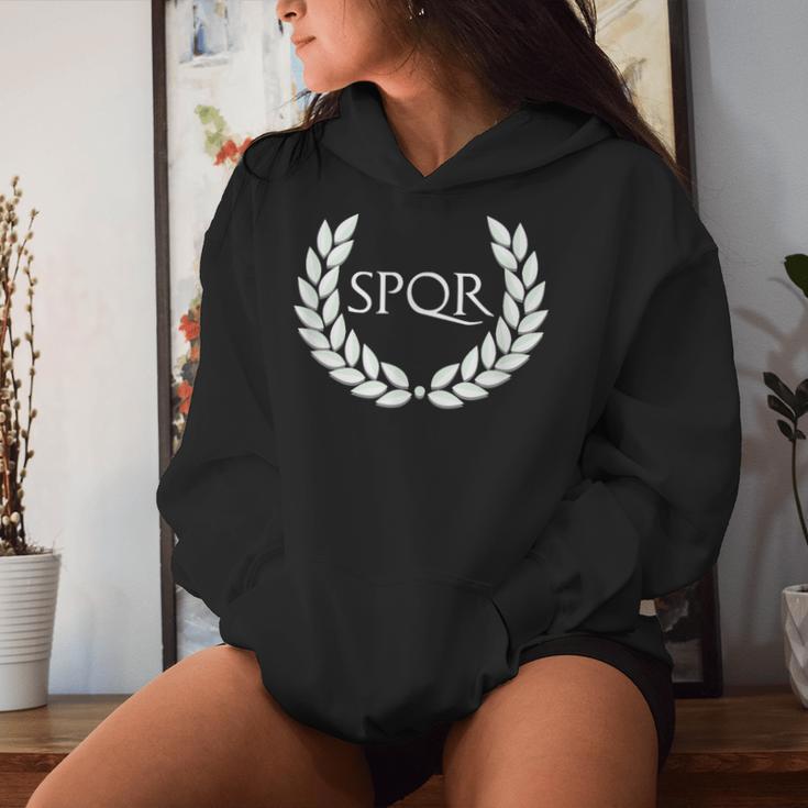 Spqr Roman Eagle Kapuzenpullover für Damen Geschenke für Sie