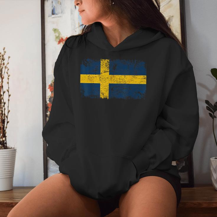 Sweden Flag Women's Children's Sweden Kapuzenpullover für Damen Geschenke für Sie