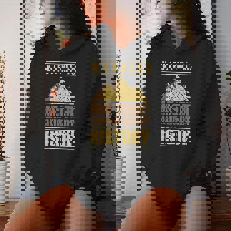Talk About History Teacher Profesor De Historia Sudadera con capucha para mujer Regalos para ella