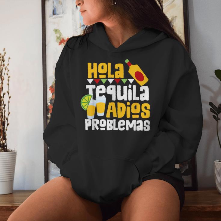 Tequila Cinco De Mayo Hola Tequila Adios Problemas Kapuzenpullover für Damen Geschenke für Sie