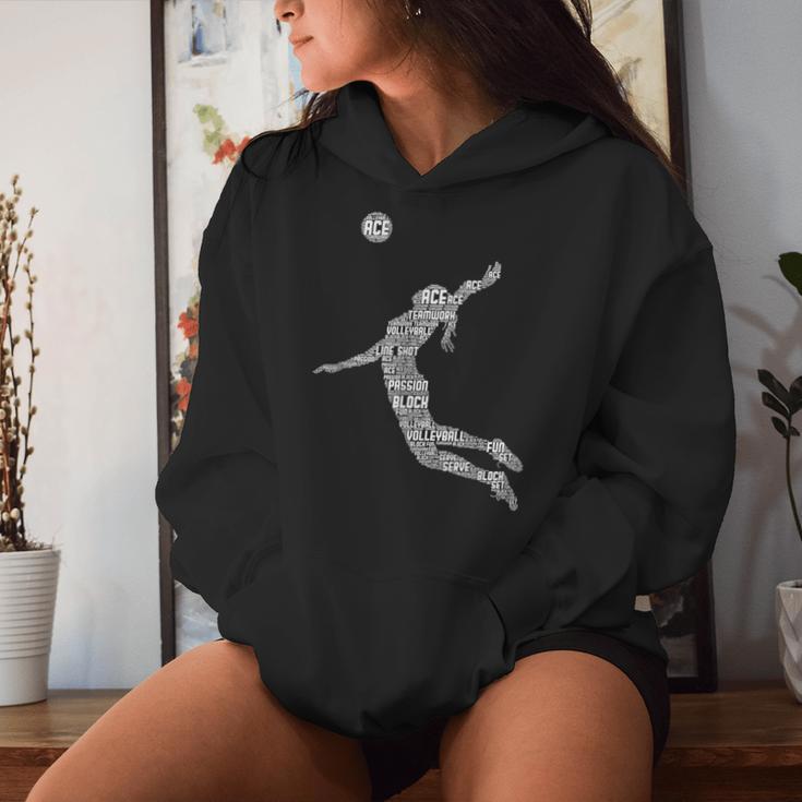 Volleyball Girl'solleyballer Women's Kapuzenpullover für Damen Geschenke für Sie