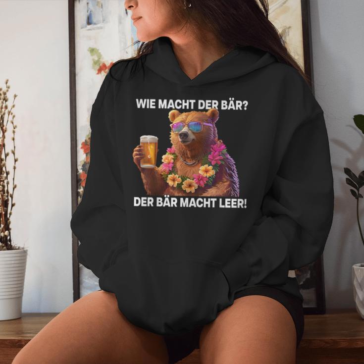 Wie Machcht Der Bär Der Bär Macht Empty Bears Beer Bear Kapuzenpullover für Damen Geschenke für Sie