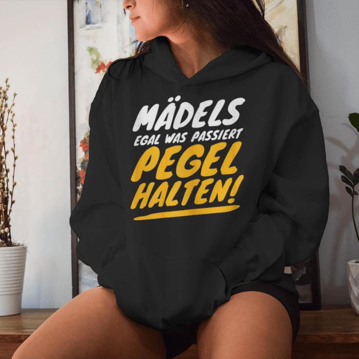 Women's Bachelorette Jga Party Girls Pegel Keep Fun Slogan S Kapuzenpullover für Damen Geschenke für Sie