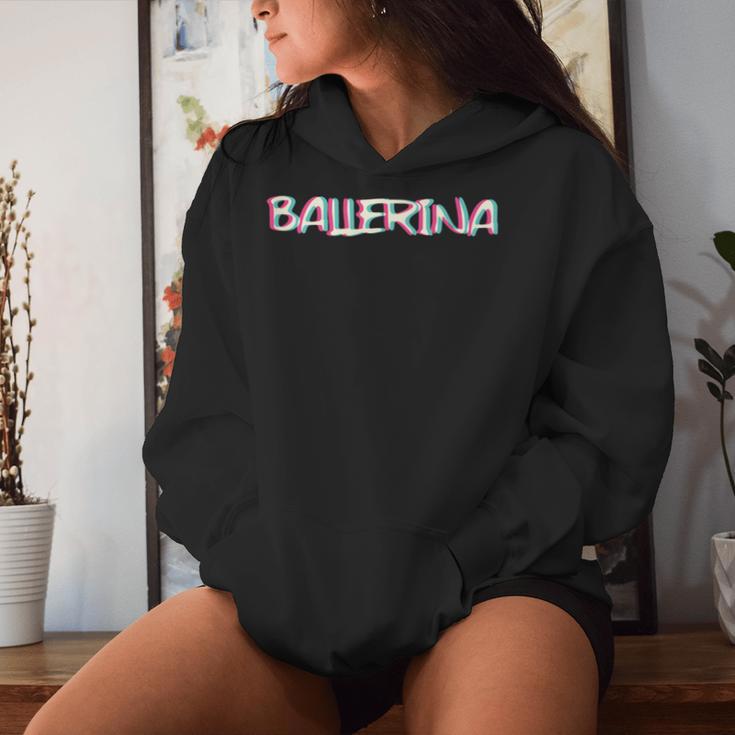 Women's Ballerina Techno Trippy Edm Ballern Hardcore Hardtekk Kapuzenpullover für Damen Geschenke für Sie