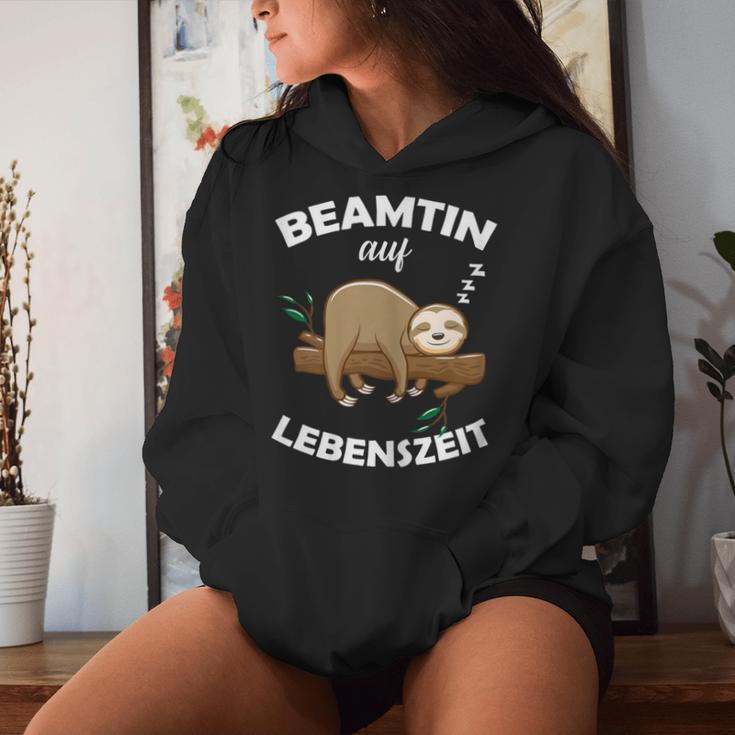 Women's Beamtin Auf Lebenszeit Officials Status Beamtung Sloth Kapuzenpullover für Damen Geschenke für Sie