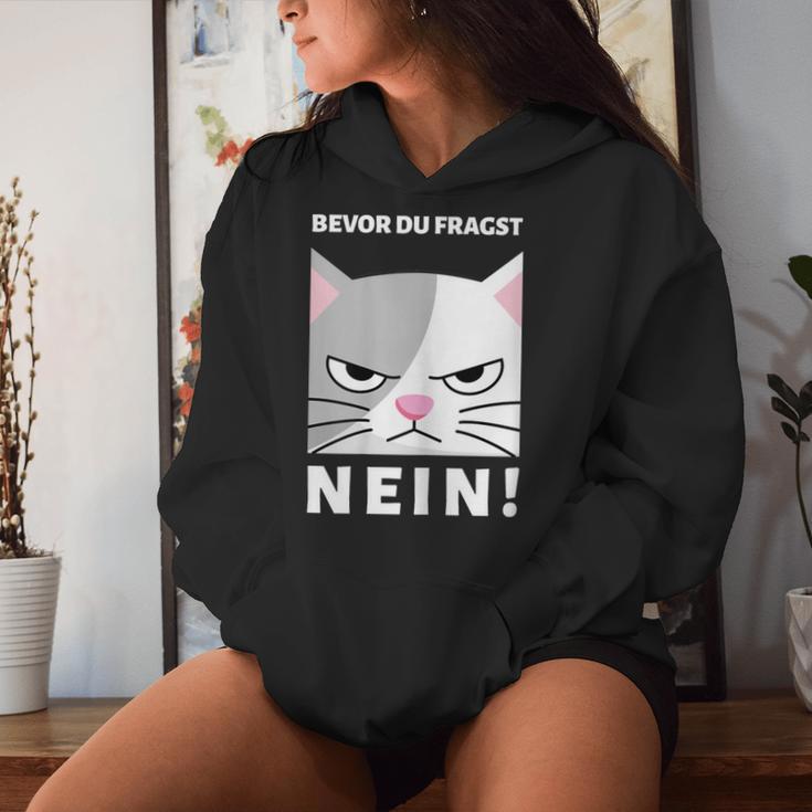 Women's Bevor Du Fragst Kapuzenpullover für Damen Geschenke für Sie