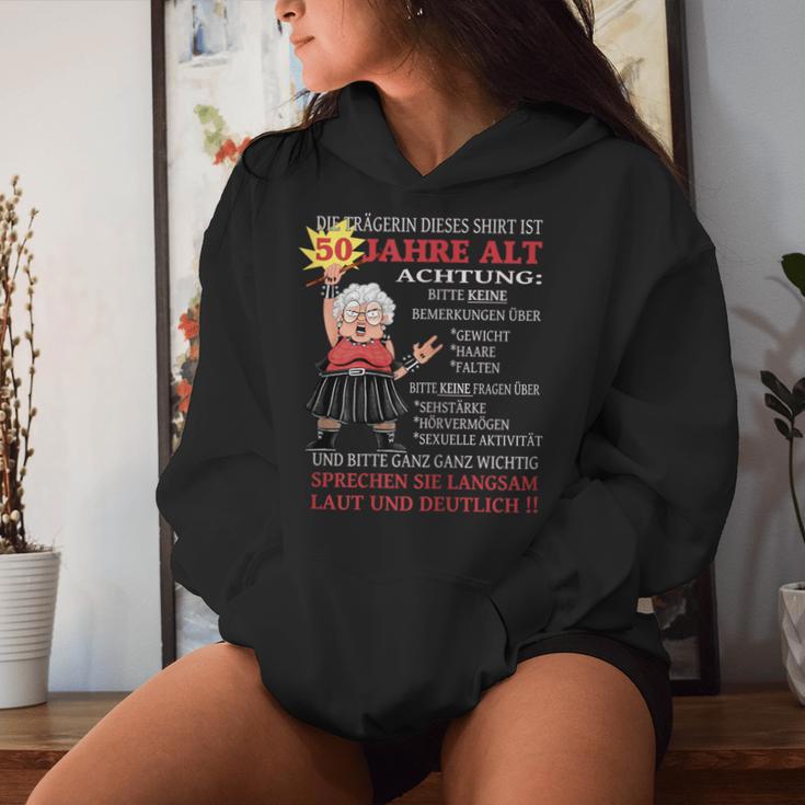 Women's Die Dame Ist 50 Jahre Old The Dame Is 50 Y Kapuzenpullover für Damen Geschenke für Sie