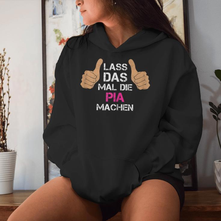 Women's First Name Pia Lass Das Mal Die Pia Machen Kapuzenpullover für Damen Geschenke für Sie