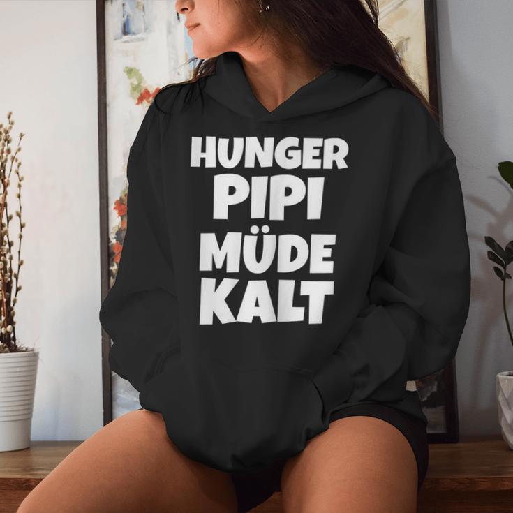 Women's Hunger Pipi Tired Cold Kapuzenpullover für Damen Geschenke für Sie