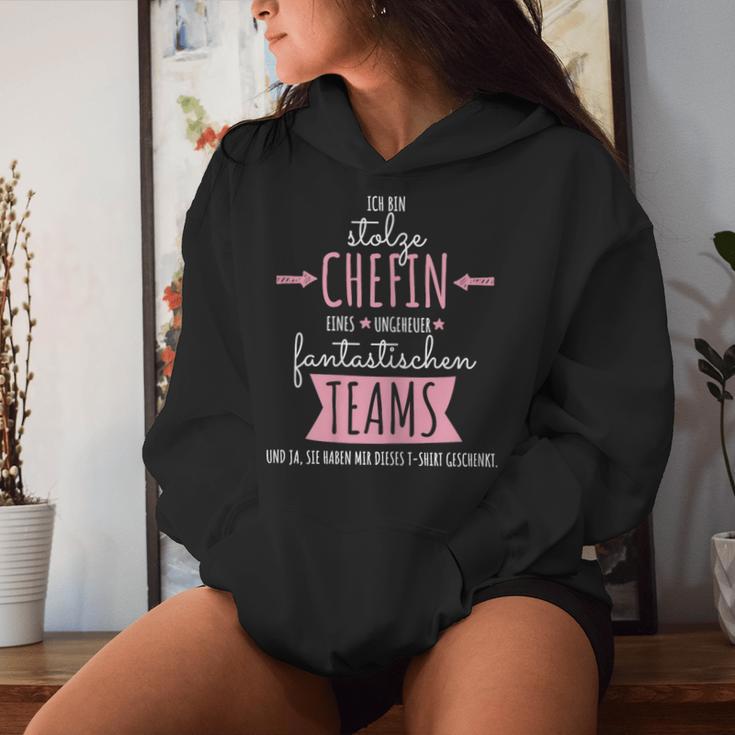 Women's Ich Bin Stolze Chefin Einer Unheuer Fantastischen Team Kapuzenpullover für Damen Geschenke für Sie