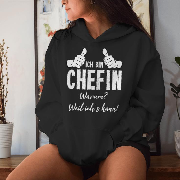 Women's Profession Chef Stolze Chefin Ich Bin Chefin Weil Ich Kann Kapuzenpullover für Damen Geschenke für Sie